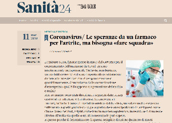 Coronavirus. Le speranze da un farmaco per l’artrite, ma bisogna “fare squadra”