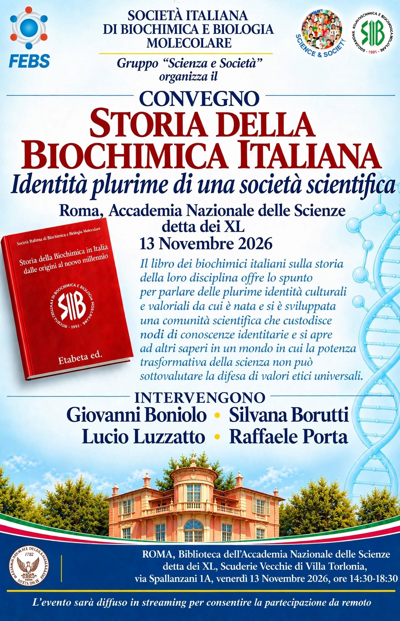 Storia della Biochimica Italiana: identità plurime di una società scientifica